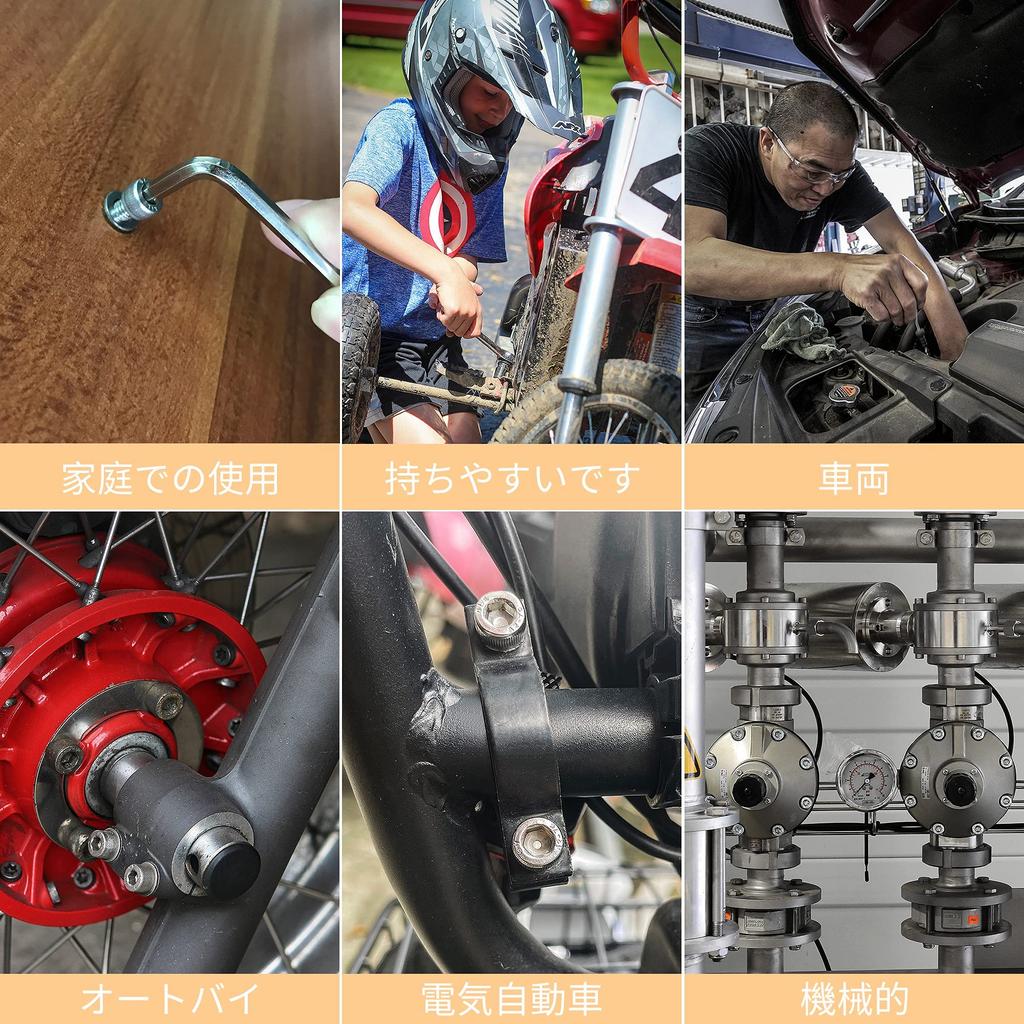 Senyard Bolt and Nut Set with Hex and M3 Stainless and Hex Wrench Storage Case Rust-Free Set, 528-Piece Sockets, M6, M5, M4, Screws, Steel, Screws,