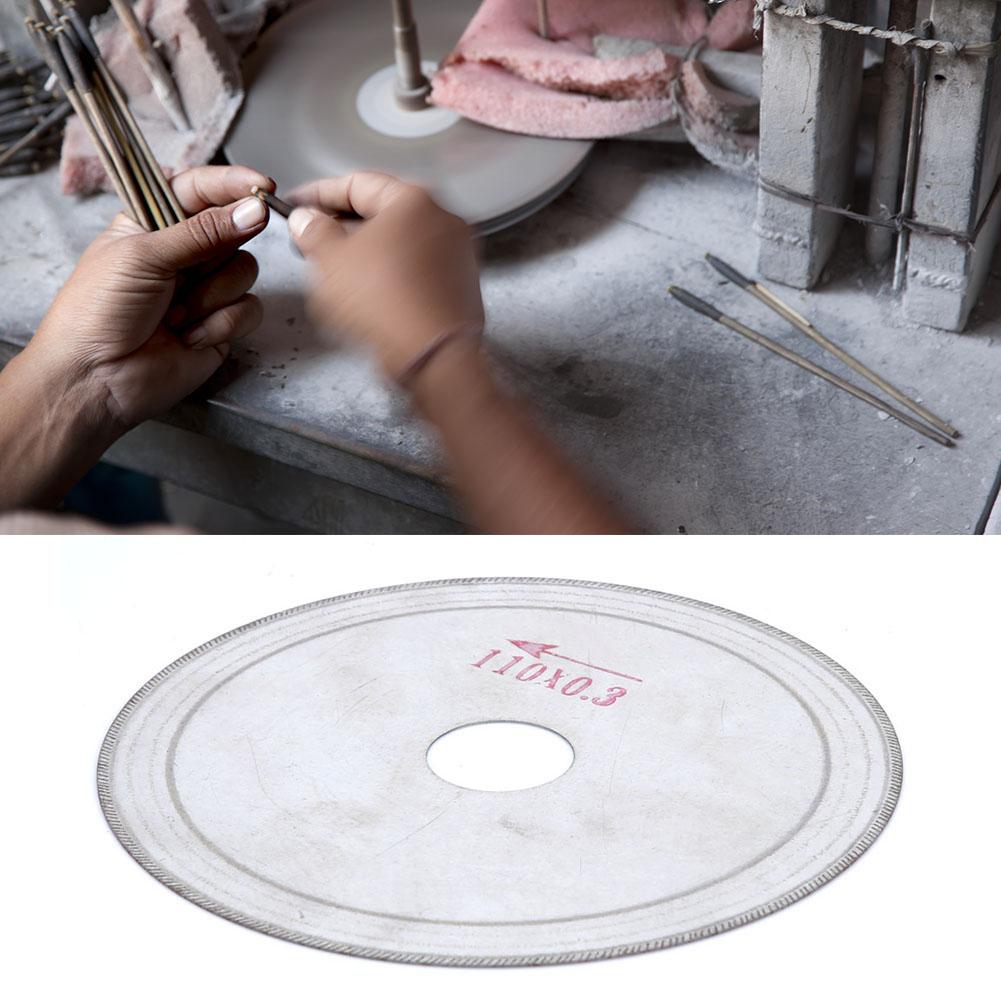 10pcs Ultra thin Diamond Saw Cutting Blade Disc Cutter for Crystal Glass (110*20*0.3mm)