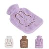 Hot Water Bottle 1L Cute Detachable Plush Cover Thickened PVC Anti Scald Hot Water Sack for Hands Be