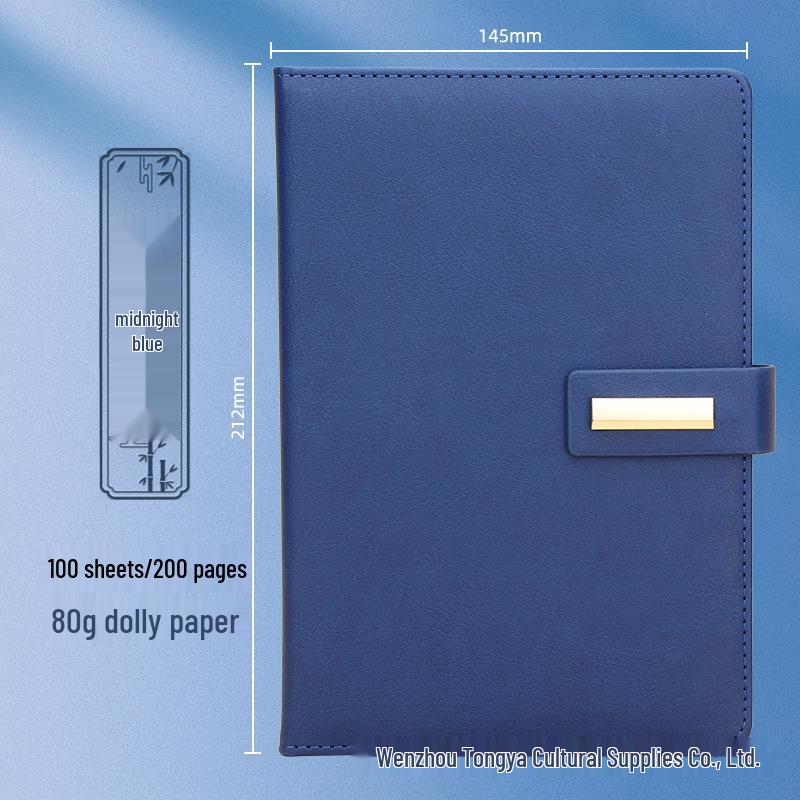 Customizable Business Diary Gift Set with Logo Printing - One-Buckle Notebook and Corporate Souvenir