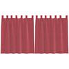 VidaXL Voile Curtains with Rod Pockets 2 Pcs Burgundy Red, Net Curtain, Sheer Curtain, Window Voile, 4102246
