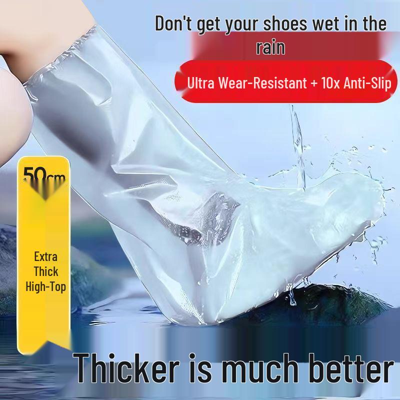 500 Pairs Long High-Top Waterproof Disposable Shoe Covers for Farm and Sea Use