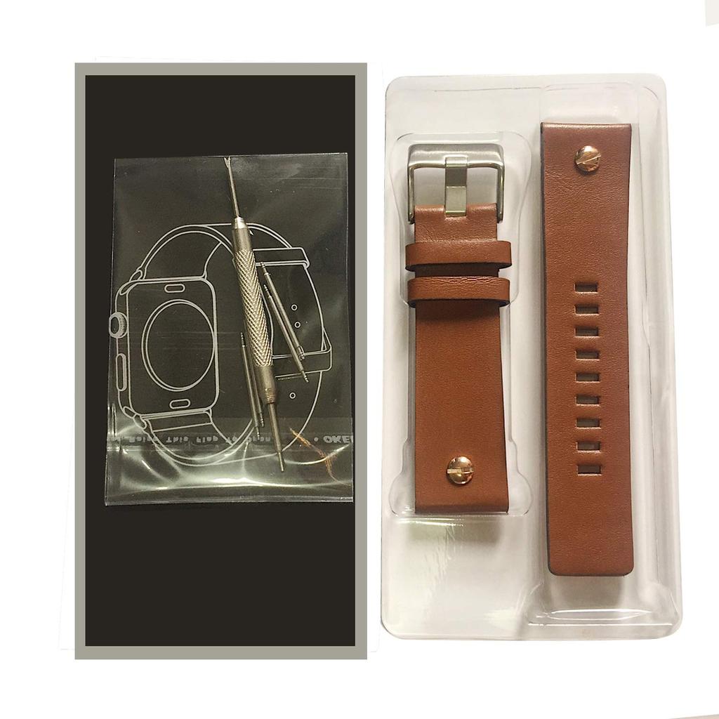 Diesel hodinky 4 pravá kůže Hodinky Obsahuje 3 pružinové stěžejky pro odstranění a speciální Coffee Choco&Man (Choco Man) řemínek, 22mm, 24mm, 26mm, 28mm,