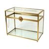 Transparante Glazen Envelop Bewaarbox met Sleuf en Sluiting, Kaart Display Case voor Planken en Tafelblad Bewaarruimtes