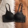 Women Smooth Seamless Wire-Free Bra with Lace Neckline