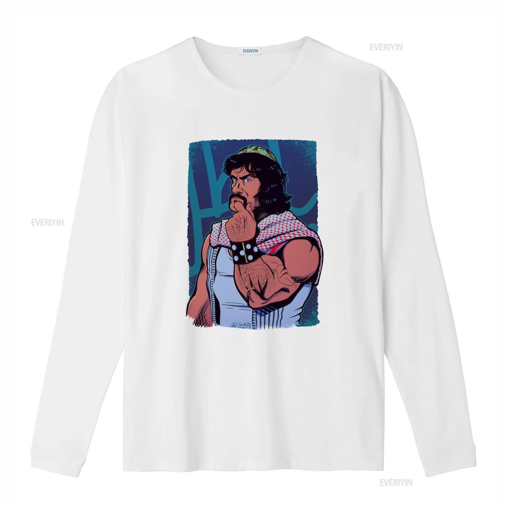 Retro Cartoon Classic Wrestler Print Casual Streetwear T Shirt vintage Washed Breathable Stylish streetwear Comfortable