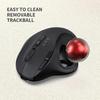 Trådlös Trackball-mus Uppladdningsbar Bluetooth-mus Ergonomisk spelmus Justerbar DPI 2.4G-möss för dator-PC