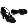 Latin Dance Shoes For Women Adults Soft Satin Breathable Sneakers Performance Shoes Cha Cha Fashion Social Dance Shoes Satin