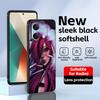 Gothic style cool girl  Phone Case For Redmi Note 14 13 12 11 Pro Plus S 5G 14C A3 Soft Black Phone Cover