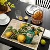 Lemon Plant Vintage Pattern Placemat, Suitable for Kitchen And Dining Table Decoration, Perfect Home Decor And Holiday Gift, Housewarming Gift
