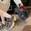 [Fanfna] Dad Shoes Girl 2025 Autumn New Straps Rhinestone Versatile Sports Height Increase Fashion Casual Shoes