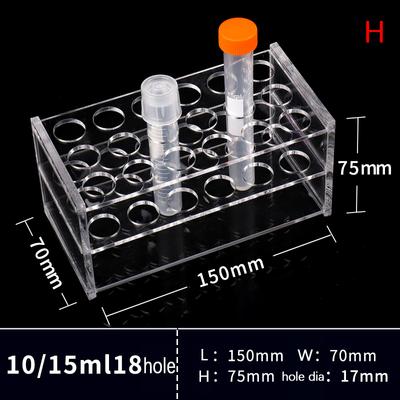 Plastic Clear Centrifugal Test Tubing Rack Holder School Supply Lab Equipment