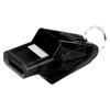 Outdoor Sports Portable Referee Safety Whistle Football Basketball with Lanyard (Black)