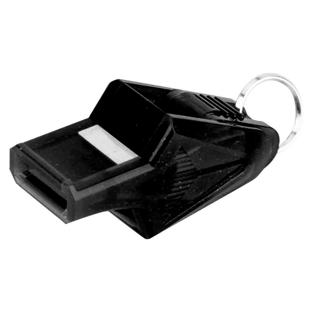 Outdoor Sports Portable Referee Safety Whistle Football Basketball with Lanyard (Black)