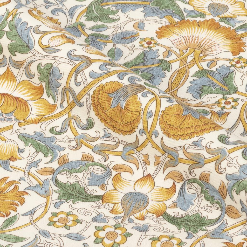 Nishikawa Pillowcase for pillows measuring 63 x 43 cm Morris Gallery Roden cotton Washable stitching Envelope style Made in Japan Yellow PJ91250696430