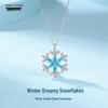Winter Dream Snowflake Sterling Silver Necklace – 2023 European & American Fashion Christmas Birthday Gift
