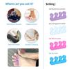 Women'S Toe Separators, Pedicure Toe Spacers And Spreaders - Yoga Relaxation And Finger Separators, Gel Silicone Toe Separators for Pedicure