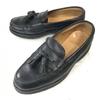 REGAL Pebble Leather Tassel Loafers 24.0 Black Vibram Sole(USED)