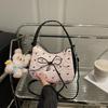 Sweet bow versatile girl shoulder bag women's simple Korean version fashion casual personality messenger bag