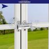 Solid Aluminum Aircraft Pin Lock Spring Bolt for Self-Closing Doors and Casement Windows