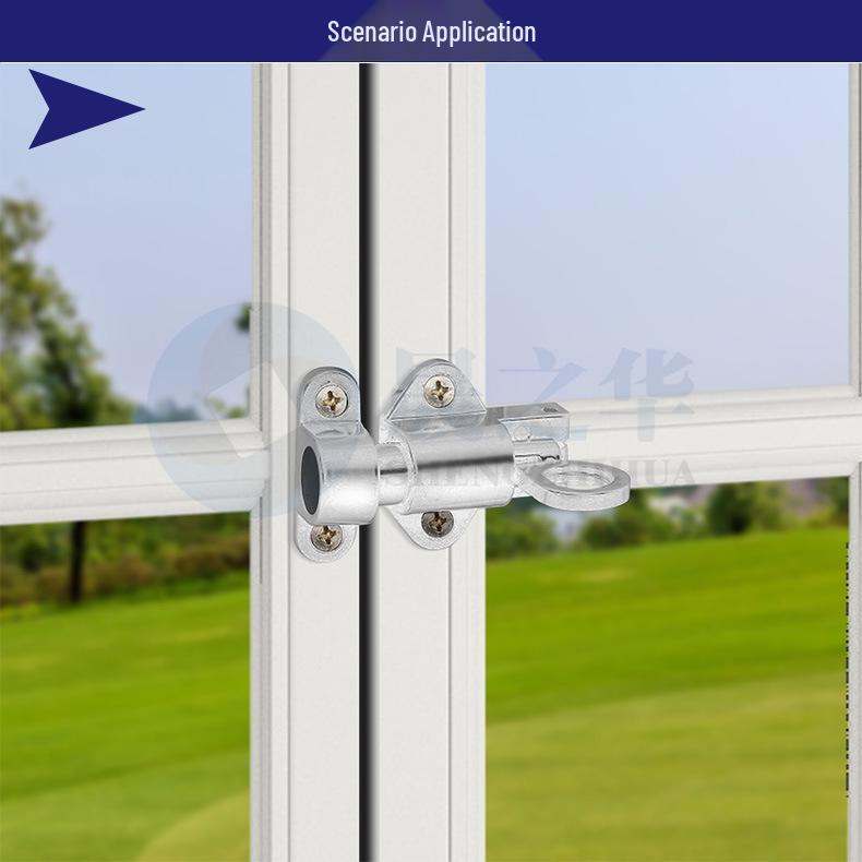 Solid Aluminum Aircraft Pin Lock Spring Bolt for Self-Closing Doors and Casement Windows