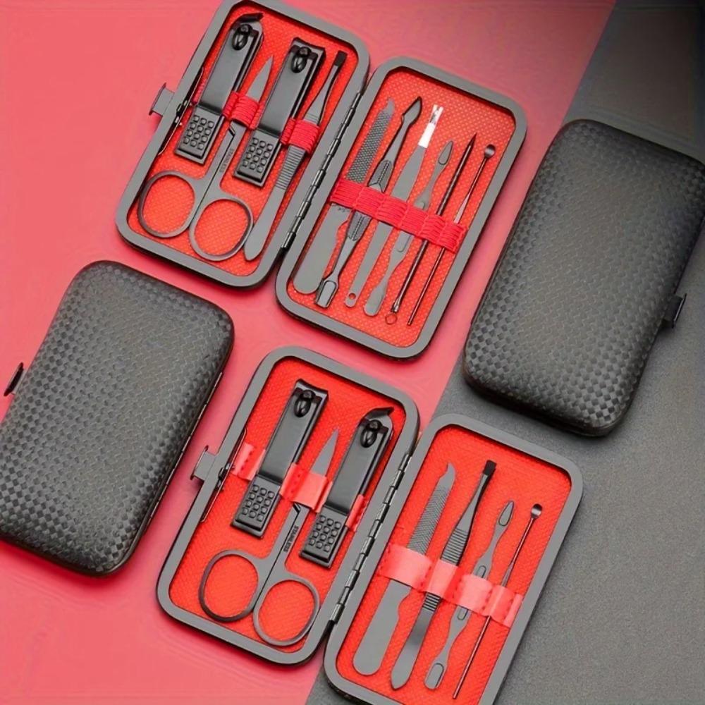 Complete Manicure & Pedicure Kit for Men - Includes Nail Clippers, Trimmers & Straight Knife - Perfect Gift for All Occasions