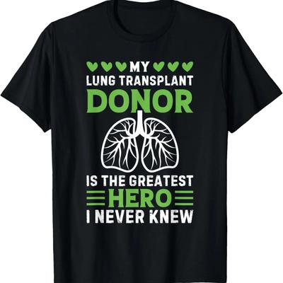 Camiseta de Superviviente de Trasplante de Pulmón Donante de Órgano de Enfermedad Pulmonar