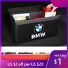 KWYP9 Hot Car Trunk Storage Bag Leather Camping Box Collapsible Auto Emblem Organizer Accessories For BMW M Performance M5 E36 E6