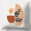 Art Plant Pillowcase 45Cmx45Cm Square Sofa Pillow Cover Abstract Cushion