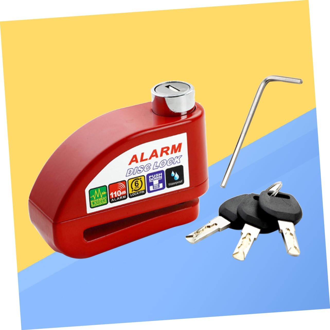 Дисковый замок Сигнализация Дисковый замок Мотоцикл Дисковый замок Мотоциклетный замок — фото 5