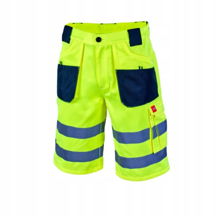 Reflektierende Arbeitsshorts für Herren, Warnshorts Gr. 48
