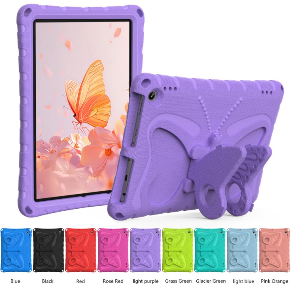 

Case For Fire HD10 11th 13th 10.1 inch HD 10 Plus EVA Case Kids Cartoon 3D Stand Big Butterfly Tablet Cover HD10 2023 13th 10.1 світло-фіолетового кольору