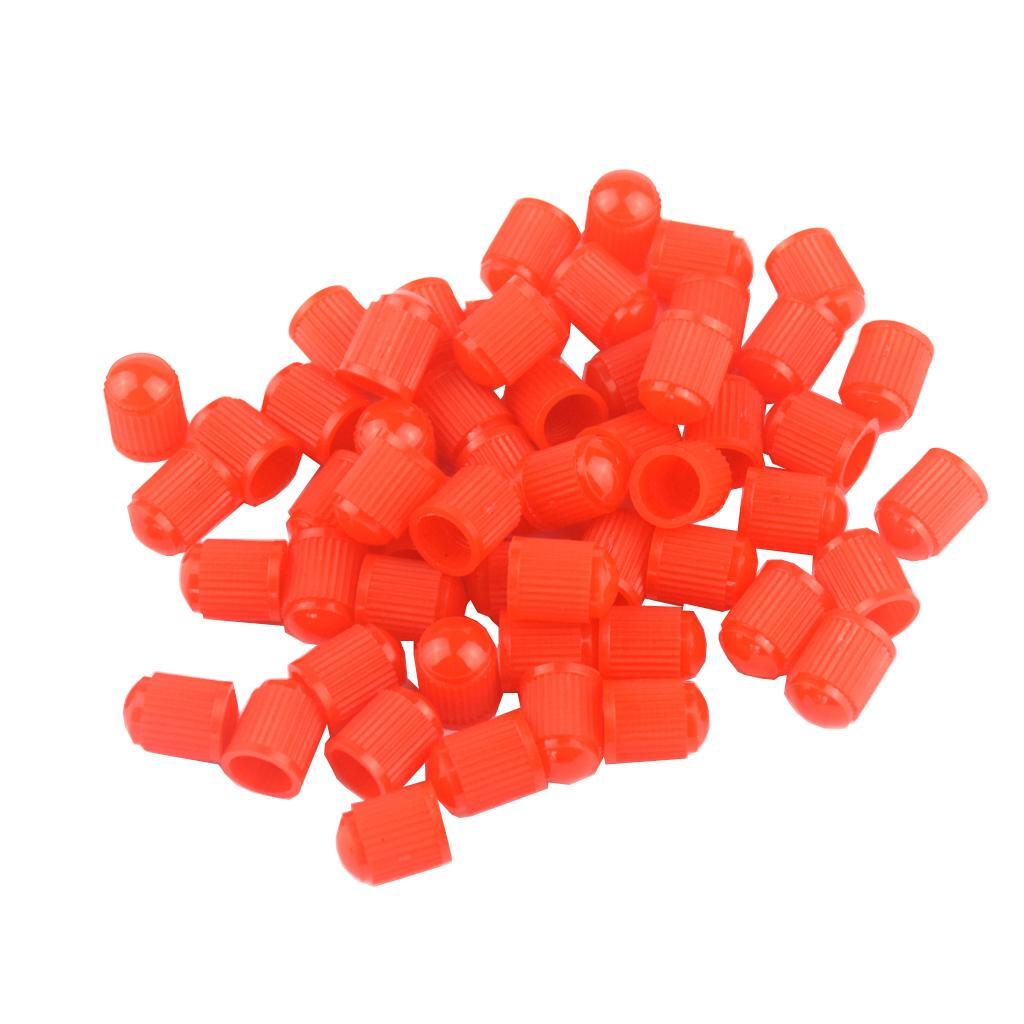 100x Plastic Car Bike Motorcycle Truck Wheel Tire Valve Stem Caps Add of Elegance To Vehicle