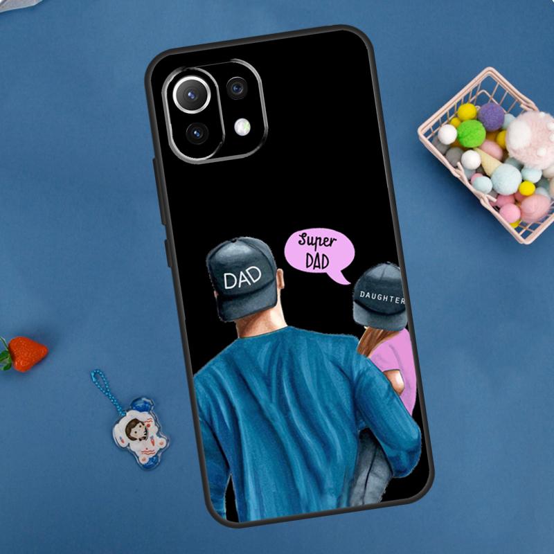 Super Dad Mom Baby Girl Twin Case For Xiaomi 11T 12T 13T 14T Pro 13 14 15 Ultra POCO X7 Pro X3 X5 X6 M6 F5 F6 Pro Cover
