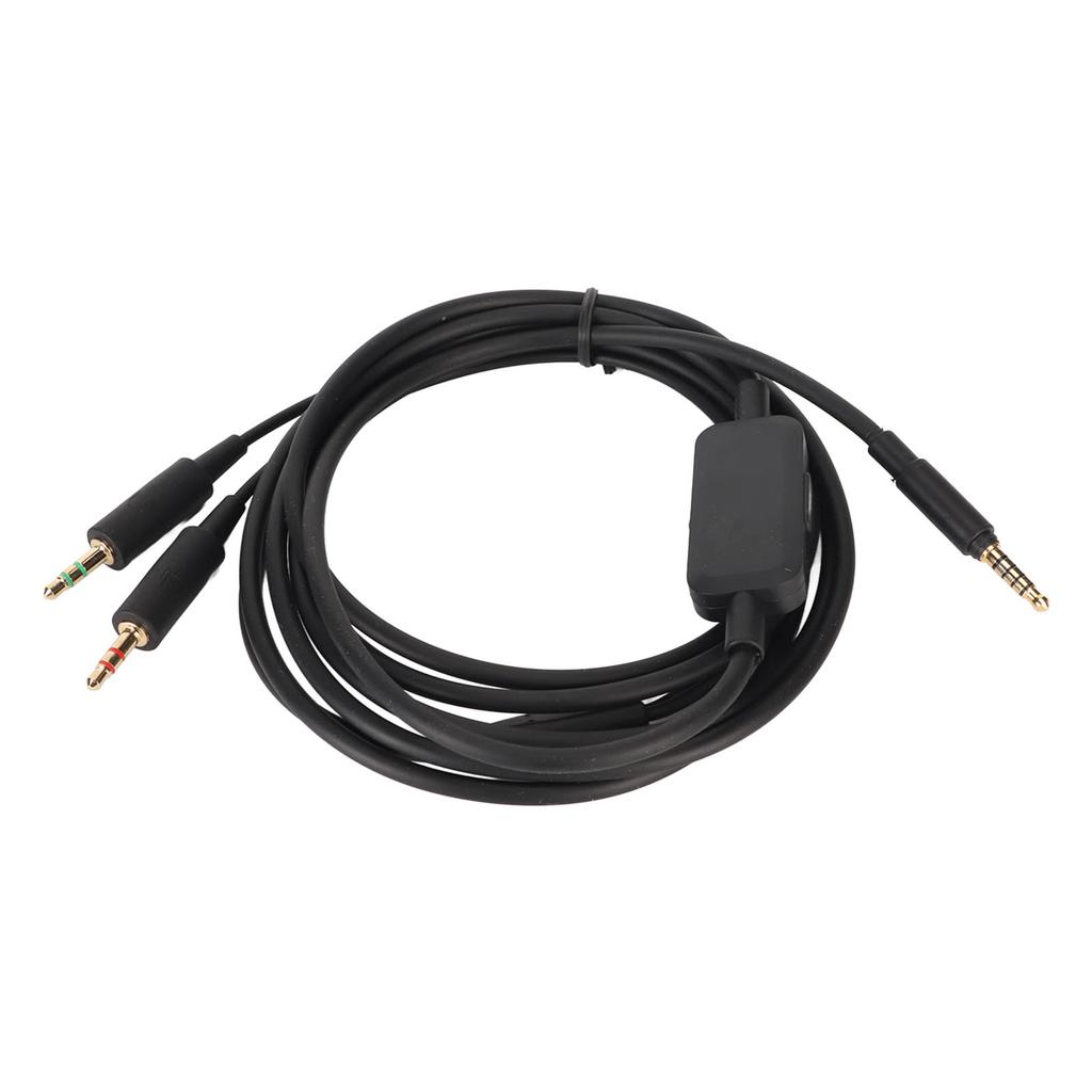 Replacement Headphone Cable 3.5mm Volume Control Sound Cable Compatible for MMX300 MMX300 2nd Gen Headset