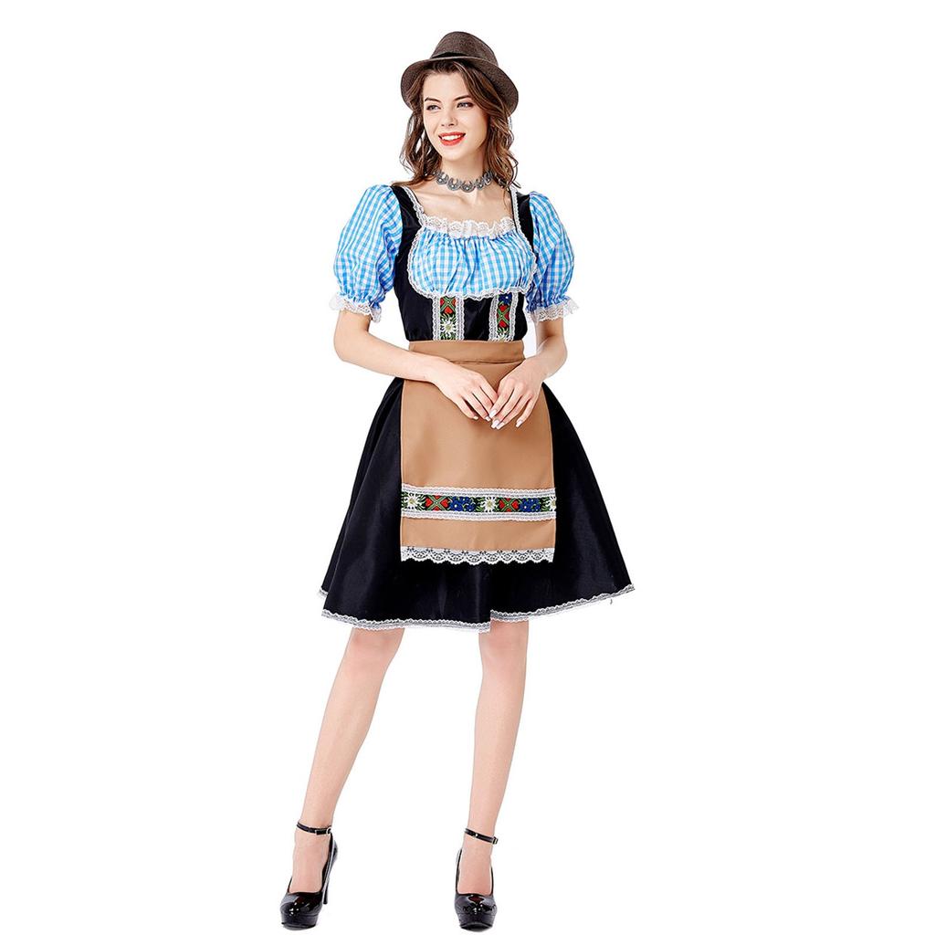 German Oktoberfest Carnival Costume Women's Sheath Dress Sexy Stage Costume