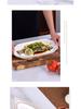 Gold-Rimmed Nordic Fish-Shaped Ceramic Plate for Steamed Fish - Large Household Dish