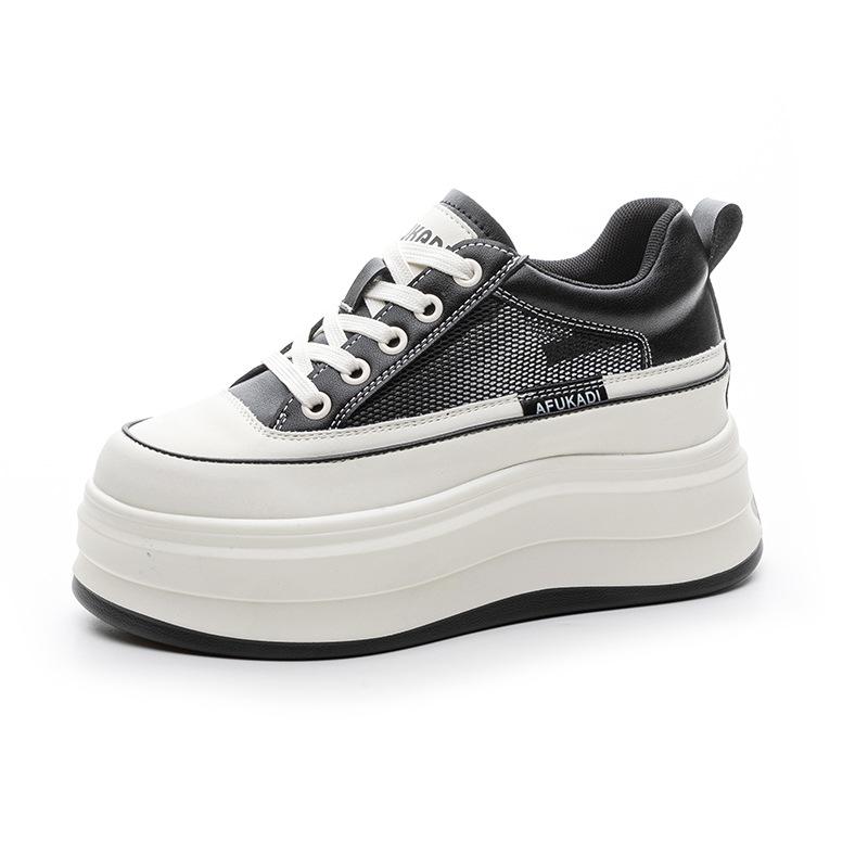 Little White Shoes Women's New Breathable Casual Versatile Thick-soled Thin Sports Summer Breathable Mesh Shoes
