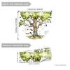 Hand-Painted Tree House Wall Sticker Self-Adhesive Decals Home Decoration