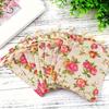 25pcs Rose Burlap Drawstring Craft Bags, Ornament Jewelry Storage Christmas Gift Bag, Scented Sachet, Burlap Tote Bag