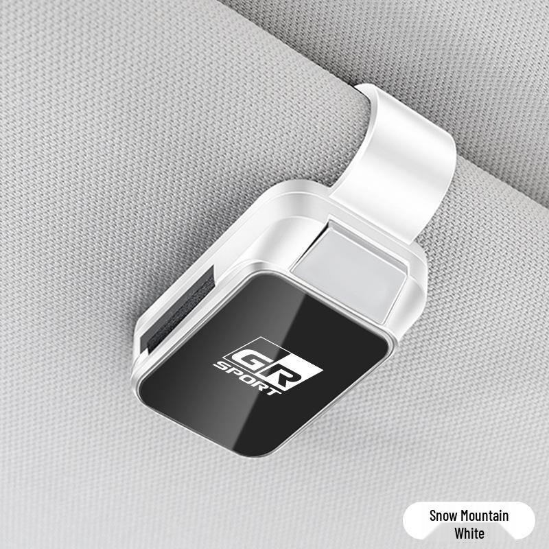 GR Sport Zweiseitiger Auto-Brillenclip für Corolla/Yaris Sonnenblende & Ticketaufbewahrungsbügel