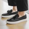 Fashion Men's Classic Tassels Loafers Moccasins Men Casual Slip-on Leather Shoes Mens Outdoor Board Shoe Driving Flats