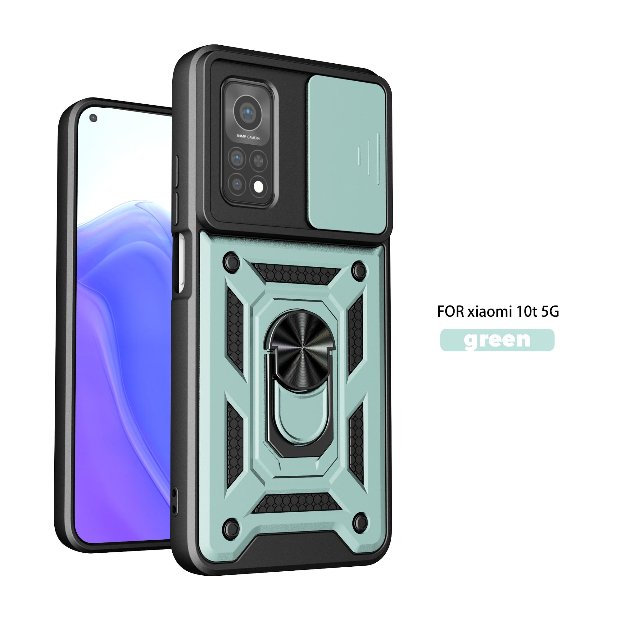 

For Xiaomi Mi 10T 5G Case Xiaomi 10T Pro Cover mi 10T Pro Magnetic Ring Holder Armor Phone Case Slide Camera Protect Back Cover Xiaomi Mi 10T 5G
