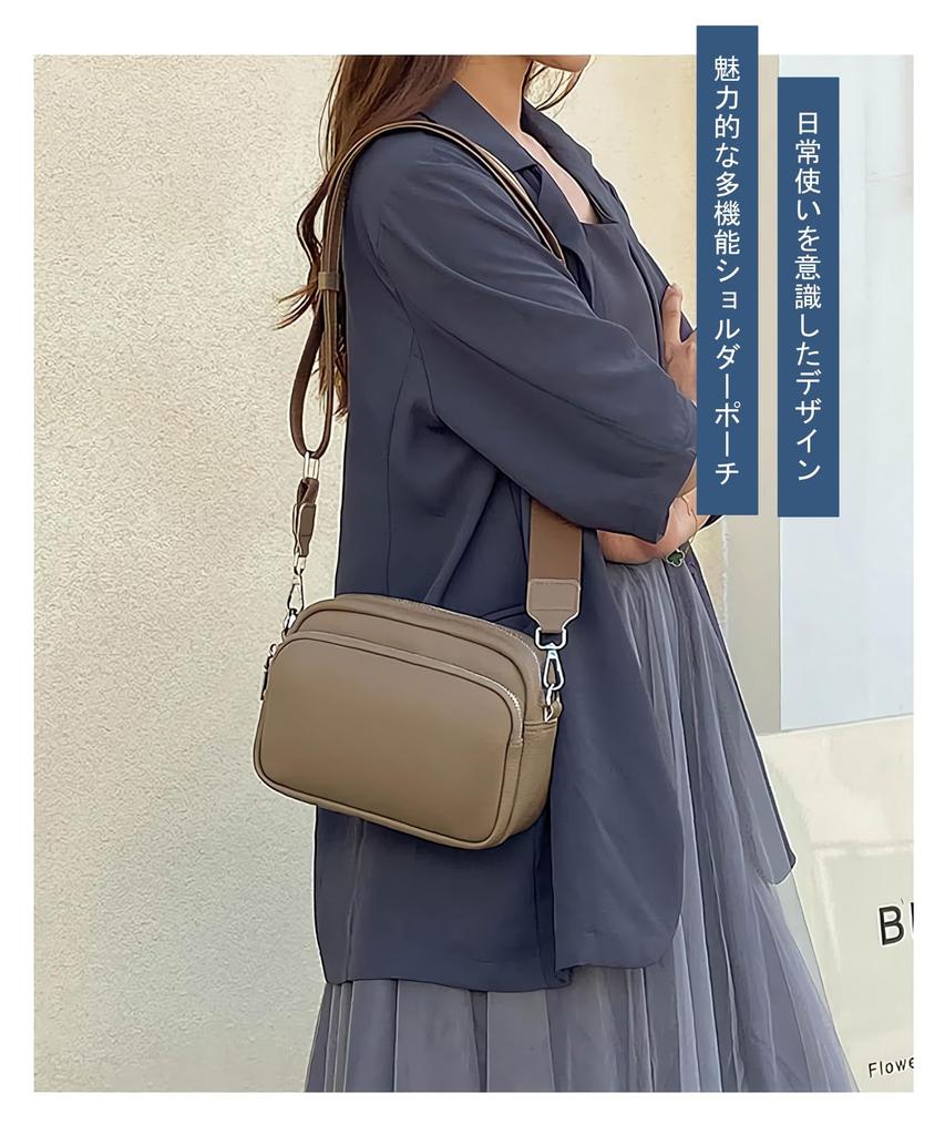 Raizm Mini Axelväska för Kvinnor, Lätt och Kompakt, med en Tjock Axelrem för Mindre Belastning (Elfenben)