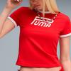 Puma Archive Future Graphic Slim Letter Print Simple Versatile Short Sleeve T-Shirt Women Tops 634053-11