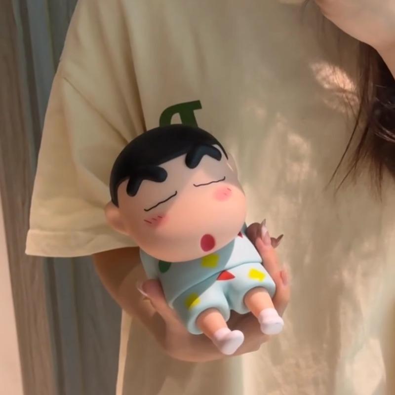 Crayon Shinchan Anime Girl Gift Phone Holder Desktop Decor Pyjama Shinchan Model Toy Figure