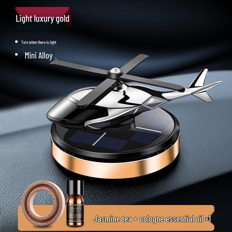 Solar Powered Rotating Helicopter Car Incense Diffuser