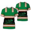 New Work Trucker Safety Uniform 3D Print T-shirts Men's Short Sleeve T Shirt Oversized Streetwear Harajuku Tees Top Kid Clothing