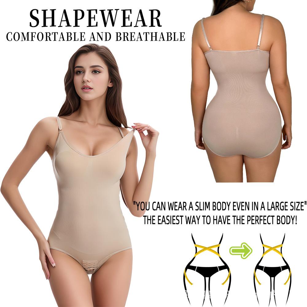 Plus-size Waist-cinching, Tummy-flattening, Butt-lifting Body-Sculpting Jumpsuit for Women: Tummy-Tucking, Lifting, and Slimming Shaping Underwear