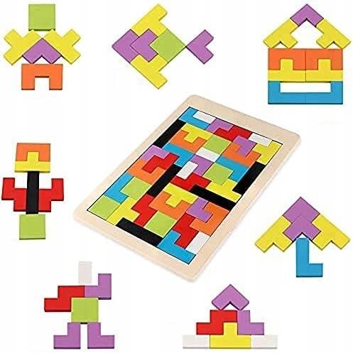 Woody Wooden Tetris Puzzle